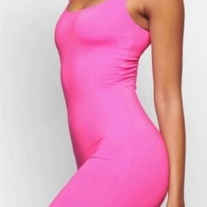 SKIMS Swim Pink Tank Swimdress